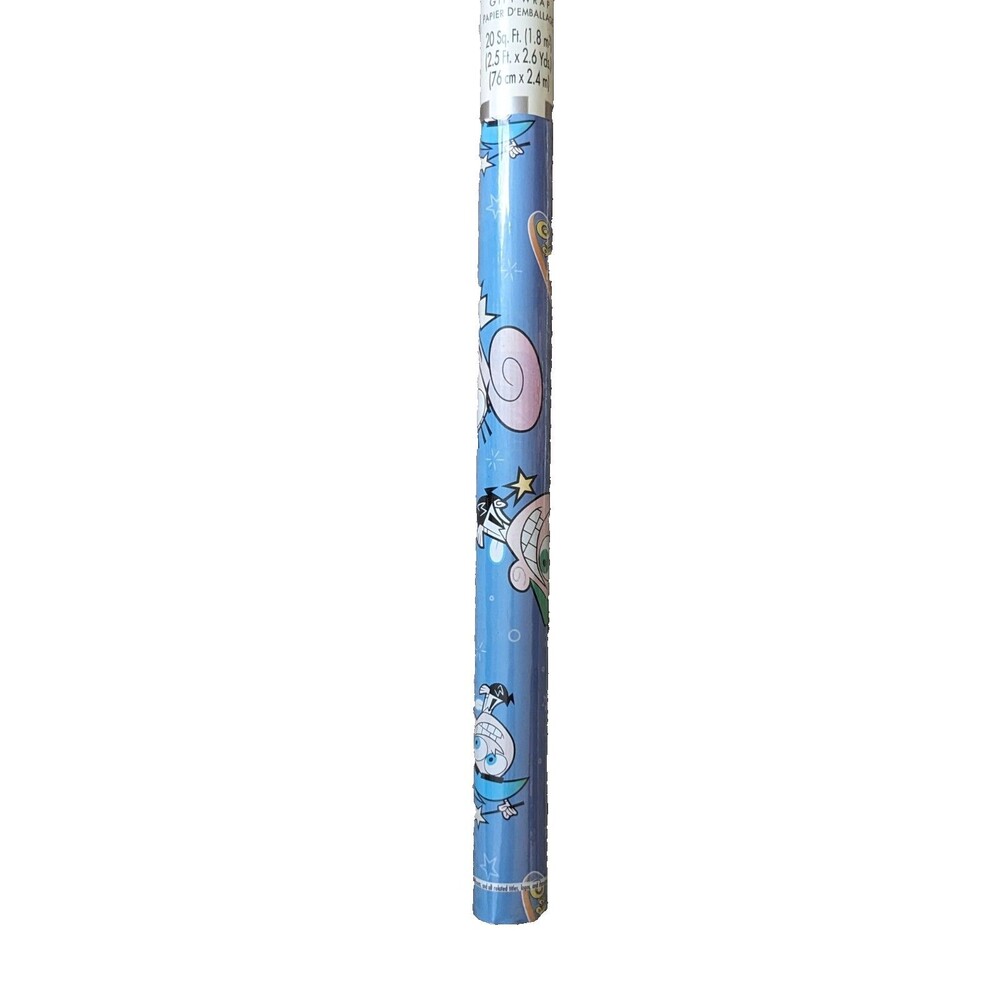 Fairly Odd Parents Wrapping Paper Gift Wrap Nickelodeon American Greetings Y2K